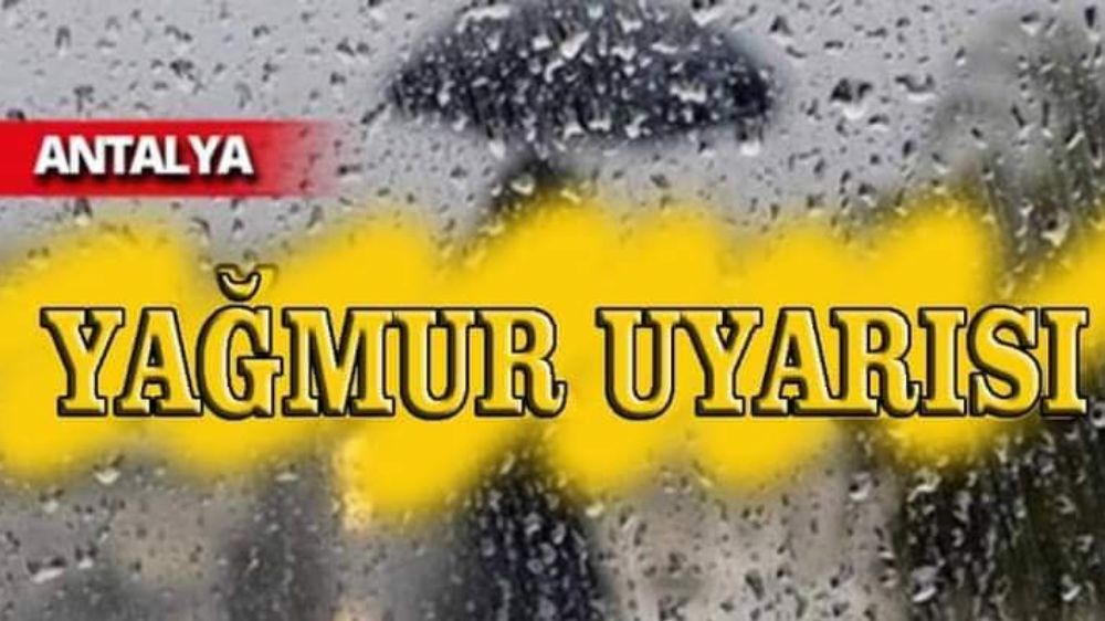 Dikkat Antalya ve Çevresinde 3 Gün Boyunca Şiddetli Yağış Bekleniyor...