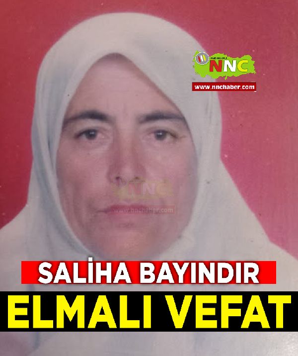 Elmalı Vefat Saliha Baydar 