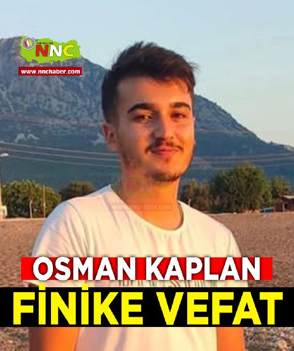 Finike Vefat Osman Kaplan