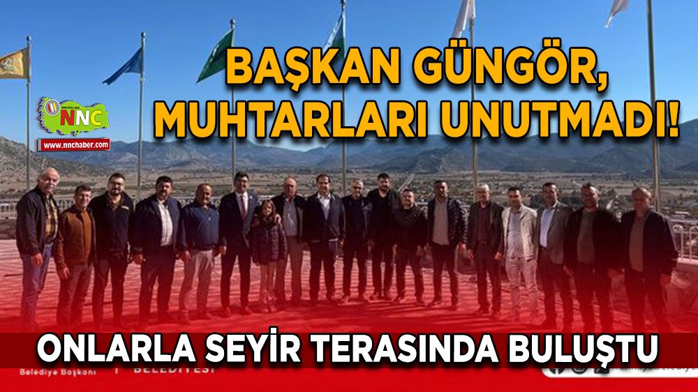 İlkay Güngör, muhtarları unutmadı! Onlarla seyir terasında buluştu