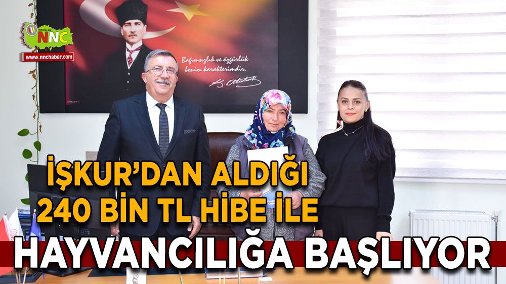 İŞKUR’dan Aldığı 240 Bin TL Hibe ile Hayvancılığa Başlıyor