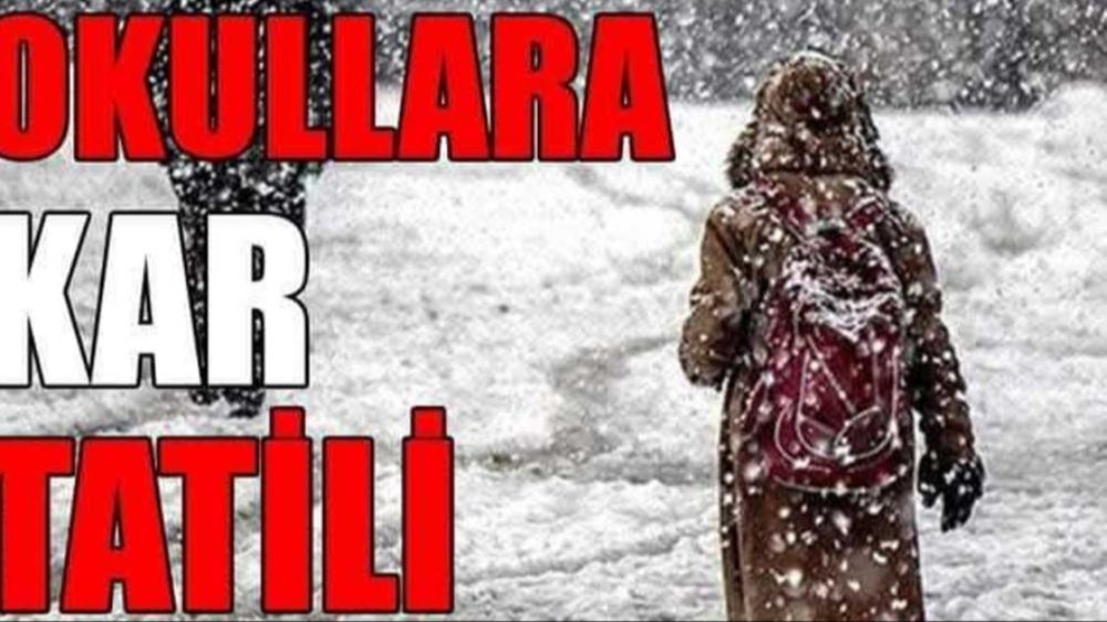 Kar yağdı Okullar Tatil mi  Hangi illerde Kar tatili var . işte  kar katili olan iller ilçeler 