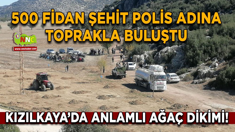 Kızılkaya’da anlamlı ağaç dikimi! 500 Fidan Şehit Polis Adına Toprakla Buluştu