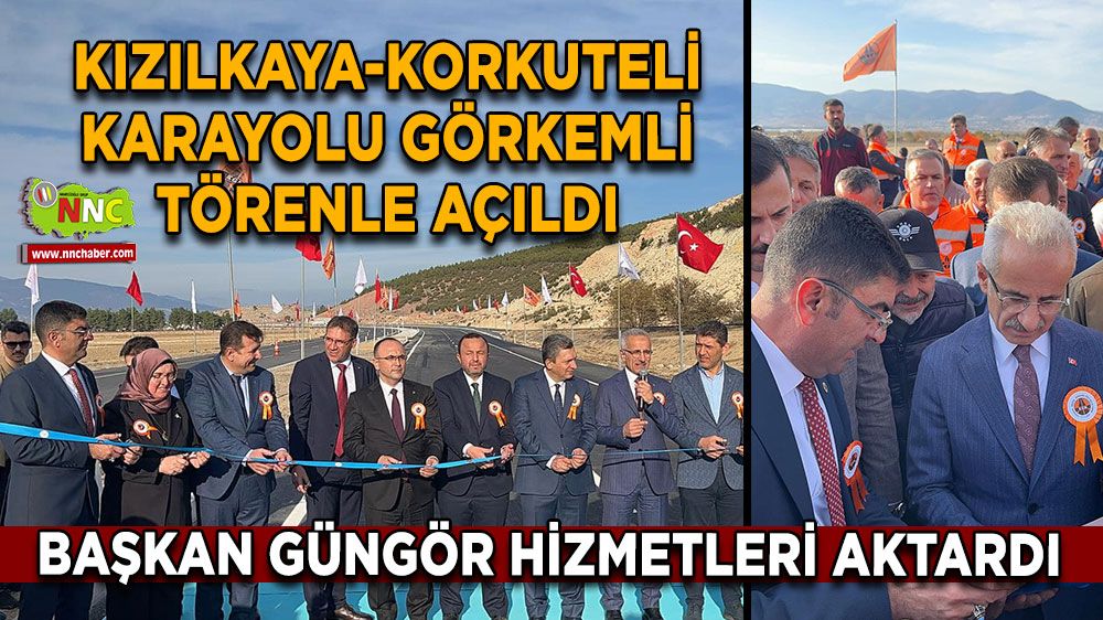 Kızılkaya-Korkuteli Karayolu Görkemli Törenle Açıldı