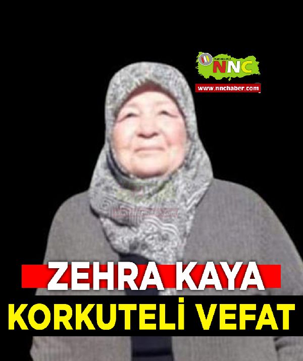 Korkuteli Vefat Zehra Kaya