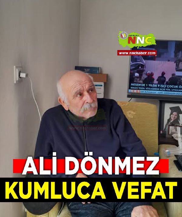 Kumluca Vefat Ali Dönmez