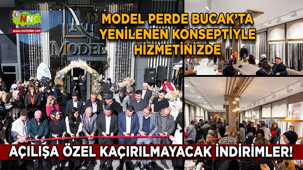 Model Perde yenilenen konseptiyle Bucak'ta hizmetinizde Açılışa özel kaçırılmayacak indirimler