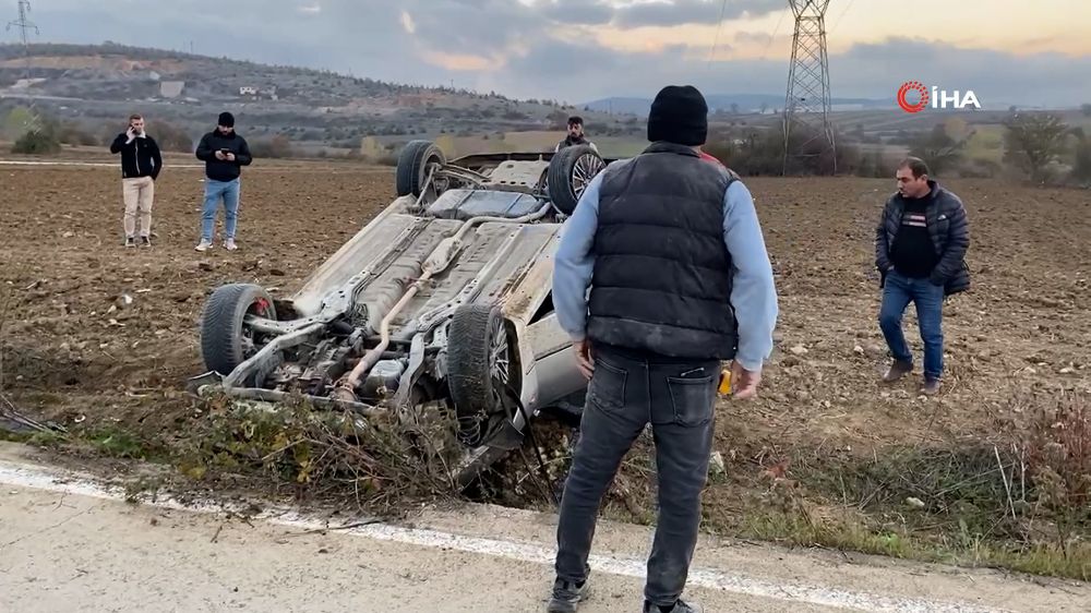 Samsun son dakika trafik kazası! 4 takla attı 2 kişi yaralandı