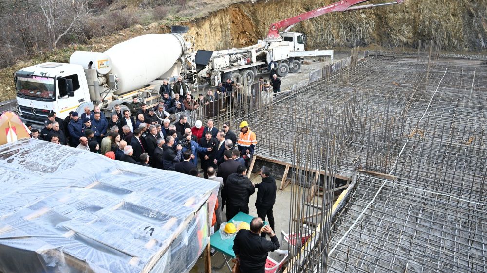 Aksu İlçesi'ne 10 yataklı Entegre Devlet Hastanesi için temel atma töreni düzenlendi