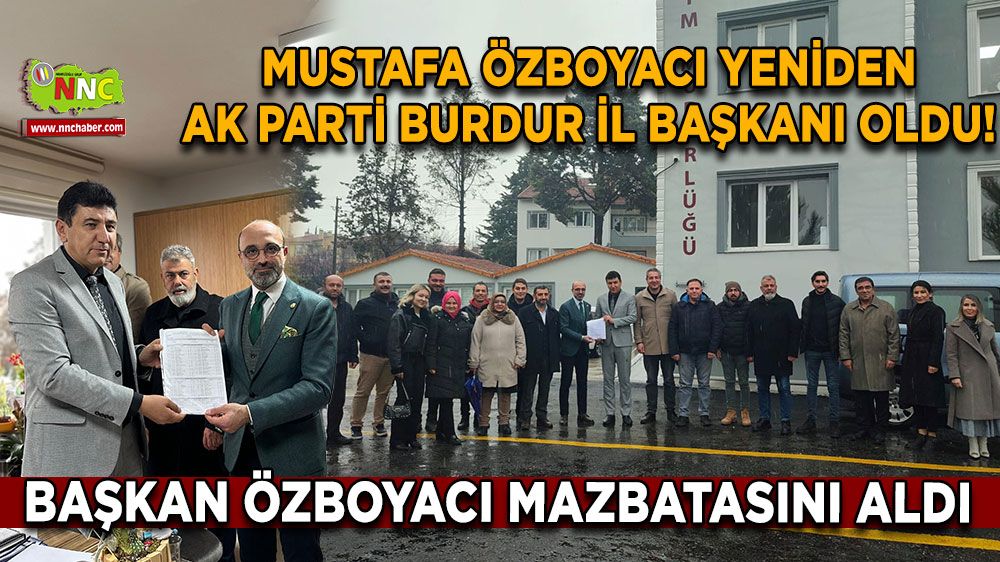 Başkan Mustafa Özboyacı mazbatasını aldı