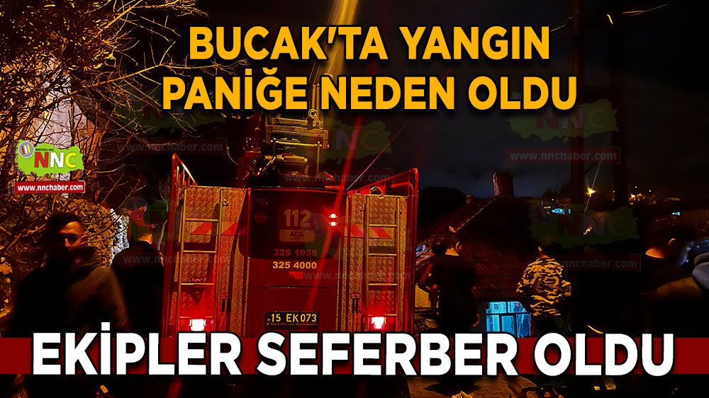 Bucak'ta yangın paniğe neden oldu