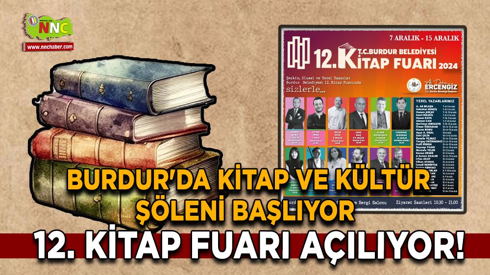 Burdur'da kitap ve kültür şöleni başlıyor 12. Kitap fuarı açılıyor!