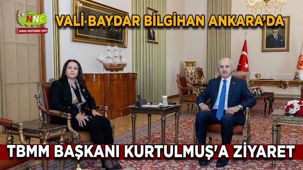 Burdur Valisi Baydar Bilgihan'dan TBMM Başkanı Kurtulmuş'a ziyaret