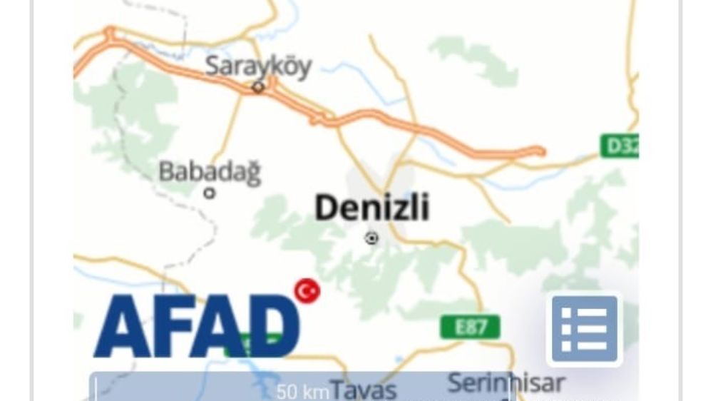 Denizli Güney ilçesinde 4.0 büyüklüğünde deprem meydana geldi