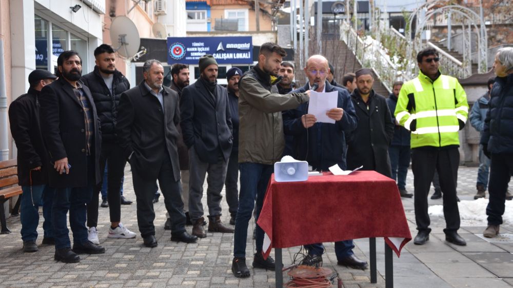 Erzincan’da maden işçilerinin mağdur isyanı