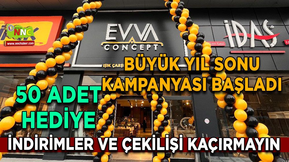 Evva Conceptten büyük yıl sonu kampanyası İndirimler ve hediyeleri kaçırmayın