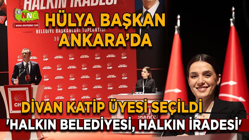 Hülya Başkan, CHP Belediye Başkanları Çalıştayı'nda Divan Katip Üyesi Seçildi