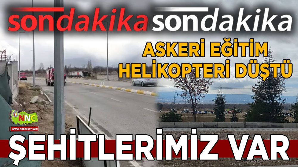 Isparta'dan peş peşe acı haber! Askeri eğitim helikopteri düştü Şehitlerimiz var