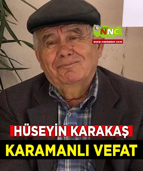 Karamanlı Vefat Hüseyin Karataş 