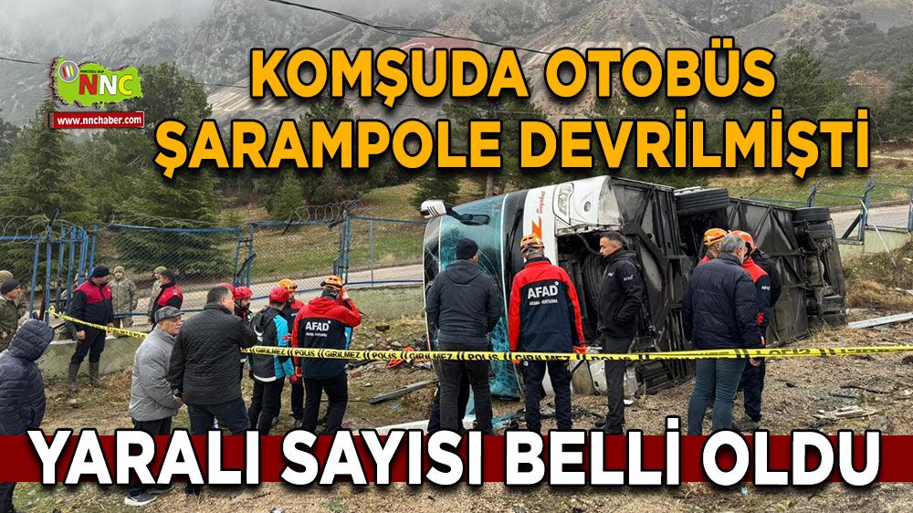 Komşuda otobüs şarampole devrilmişti Yeni detaylar belli oldu