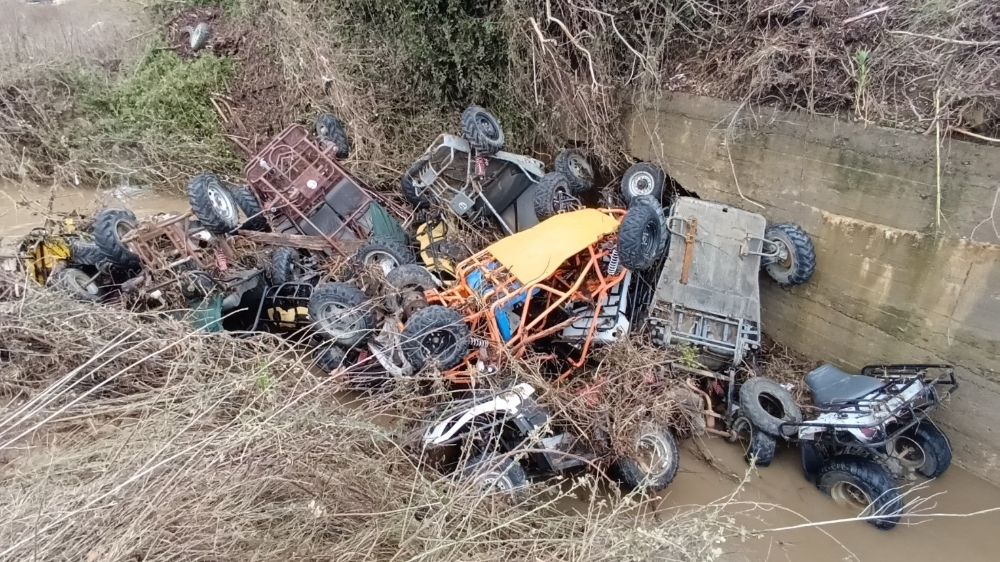 Manavgat'ta sel felaketi ATV safari tesisinde 10 milyon liralık zarar