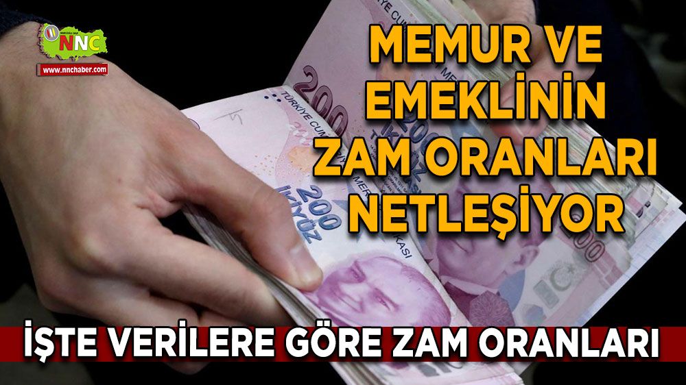 Memur ve emeklinin zam oranları netleşiyor İşte gelen verilere göre zam oranları