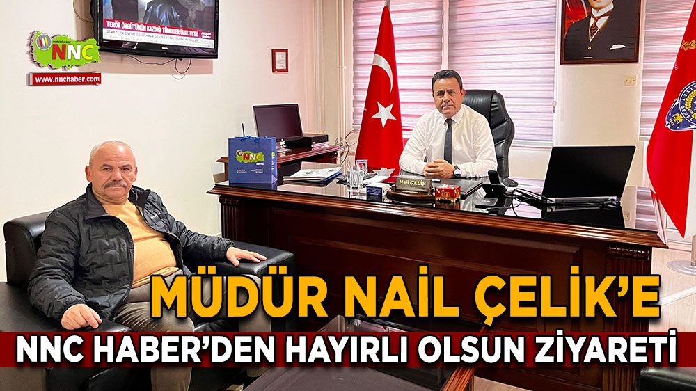 Müdür Nail Çelik'e, NNC Haber'den hayırlı olsun ziyareti