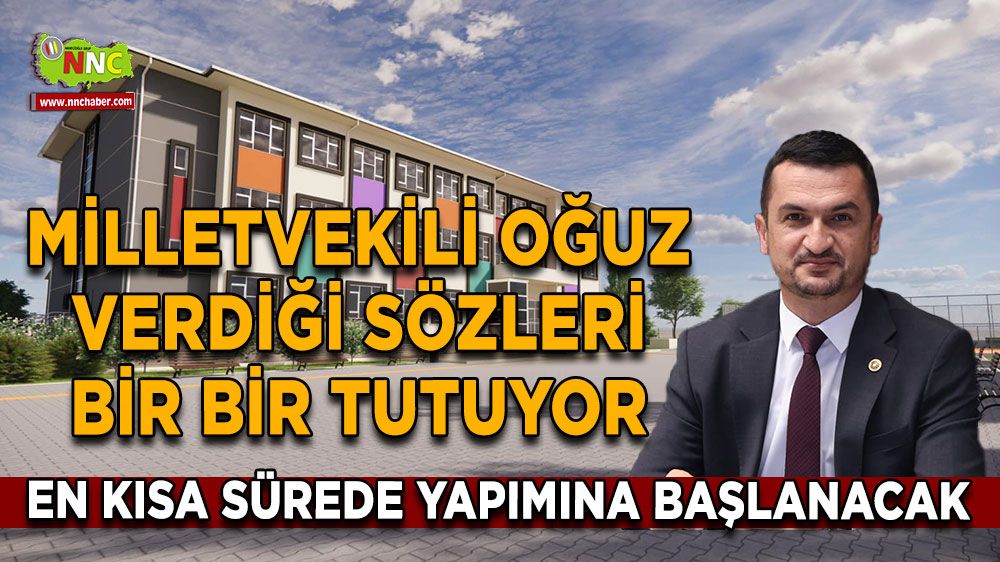 Mustafa Oğuz verdiği sözleri bir bir tutuyor Oğuzhan İlkokulu ihalesi tamamlandı