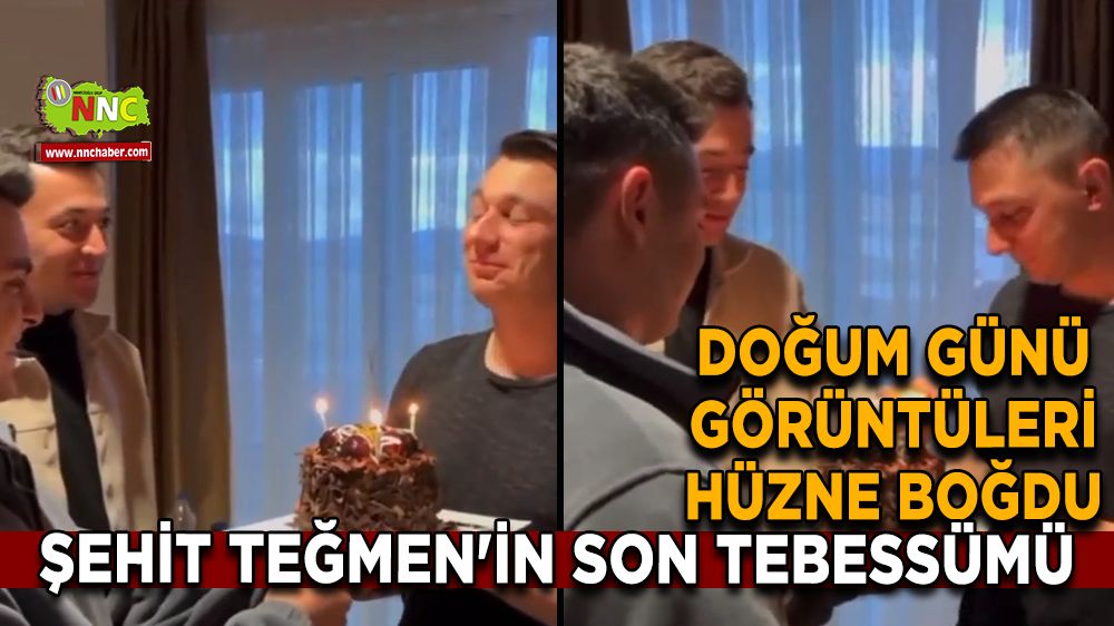 Şehit Teğmenin son doğum günü hatırası yürekleri dağladı