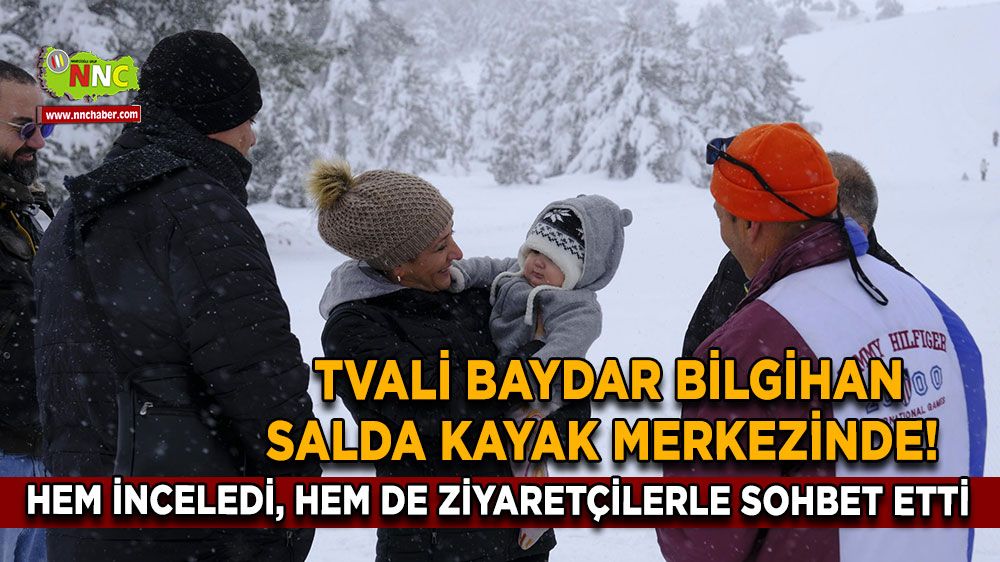 Tülay Baydar Bilgihan Salda Kayak Merkezinde! Pist ve tesisleri inceledi, ziyaretçilerle sohbet etti