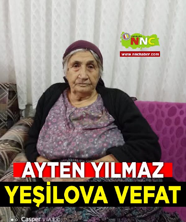 Yeşilova Vefat Ayten Yılmaz