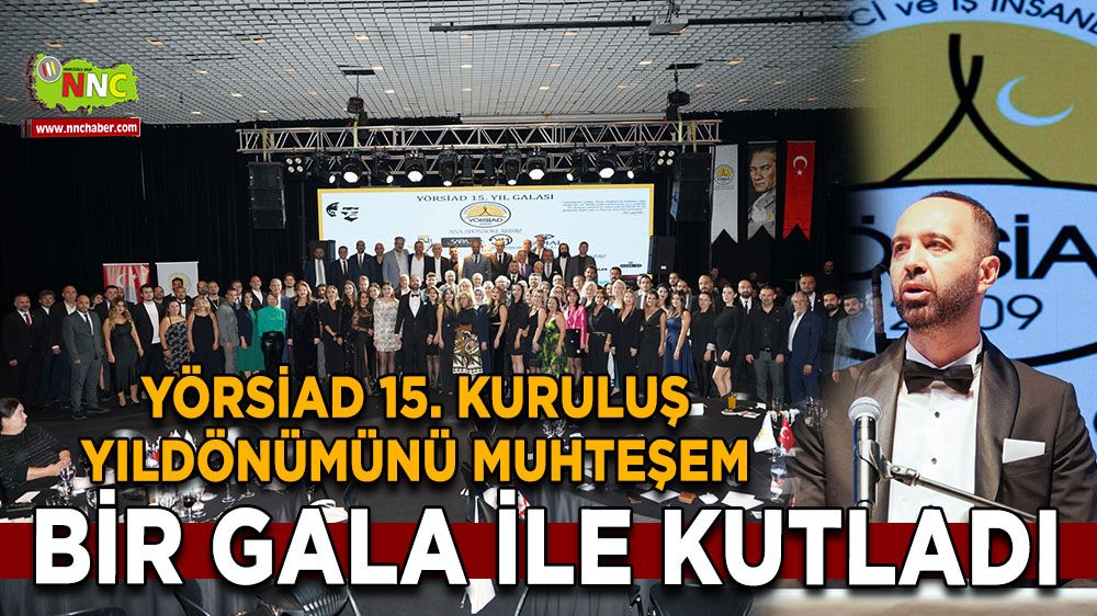 YÖRSİAD 15. Yıldönümünü Coşkuyla Kutladı Muhteşem gala beğeni topladı