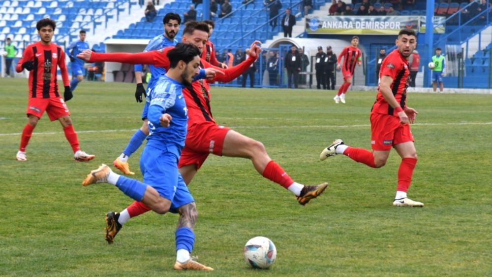 Ziraat Türkiye Kupası'nda Ankara Demirspor, Kastamonuspor'a 3-1 mağlup Olup kupaya veda etti