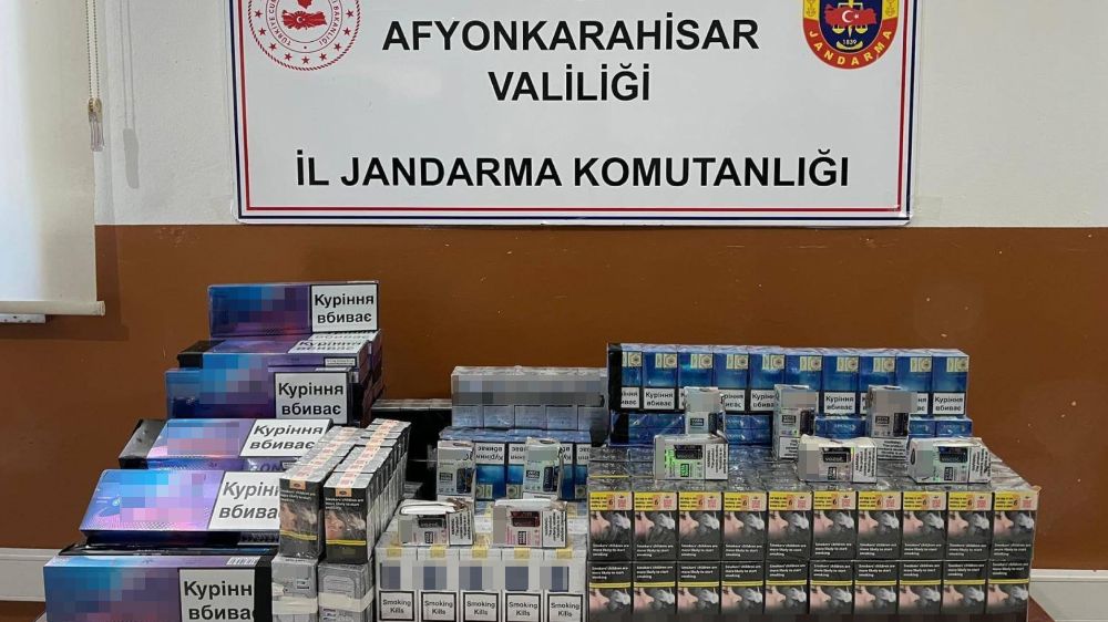 Afyonkarahisar'da jandarman kaçak sigara operasyonu