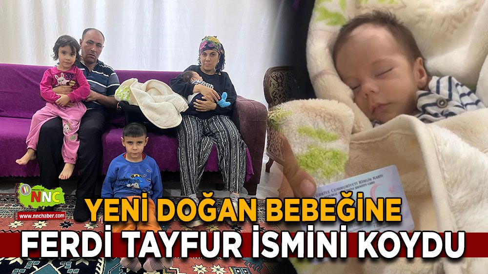 Antalya’da Ferdi Tayfur hayranı baba, oğluna ünlü sanatçının ismini verdi