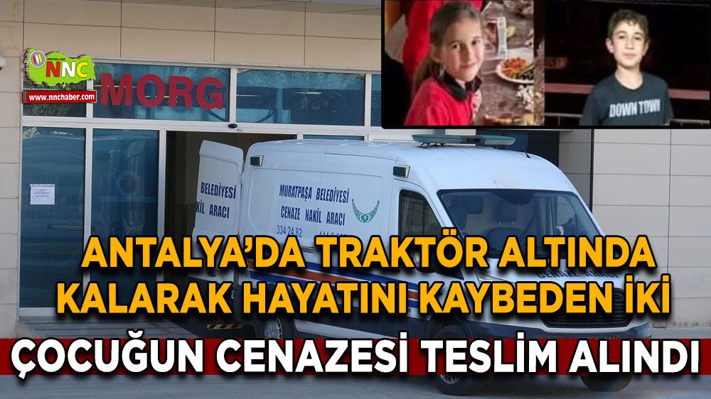 Antalya'da kazada hayatını kaybeden iki çocuğun cenazesi göz yaşları içinde alındı