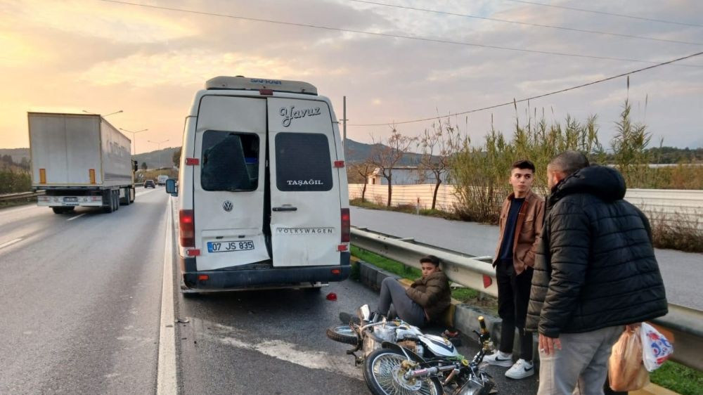 Antalya'da motosiklet kazası Ehliyetsiz sürücüye ve araç sahibine ağır ceza