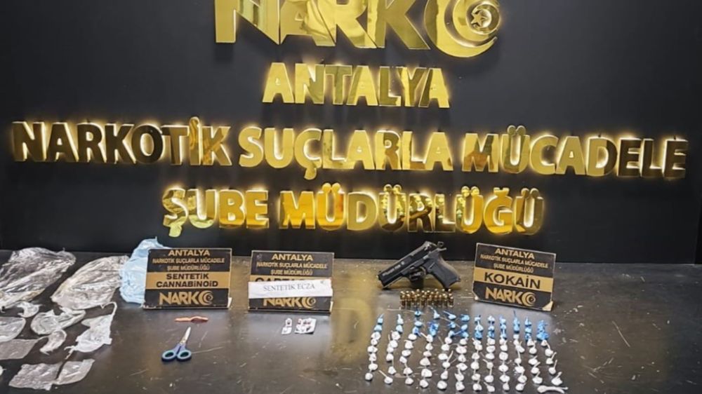 Antalya’da narkotik operasyonları 16 Tutuklama, binlerce uyuşturucu ele geçirildi