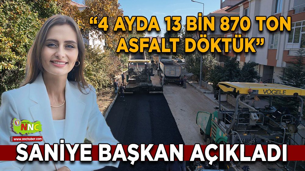 Antalya Korkuteli’de 4 ayda 13 bin 870 ton asfalt döküldü