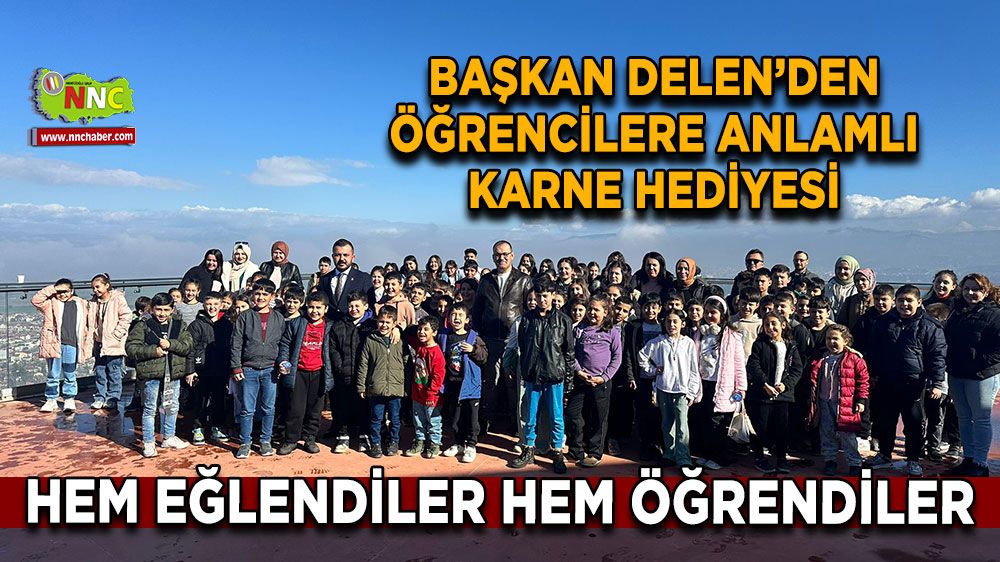 Başkan Delen 'den öğrencilere anlamlı karne hediyesi