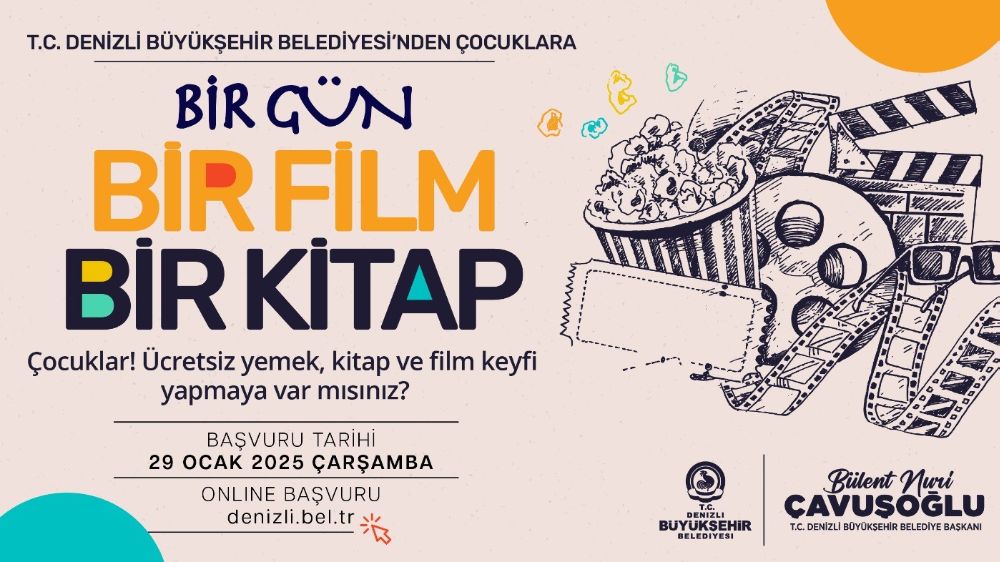 "Bir Gün, Bir Film, Bir Kitap" projesiyle 2 bin aileye destek