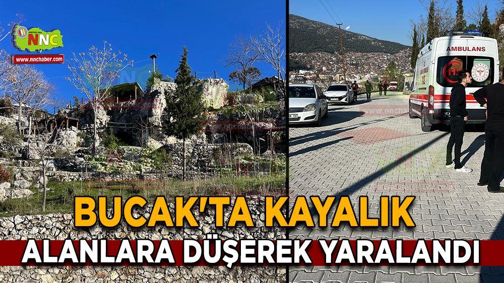 Bucak'ta parkta yüksekten düşerek yaralandı