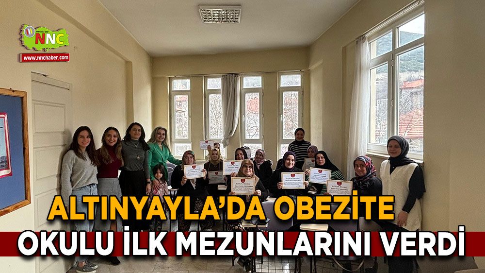 Burdur Altınyayla’da obezite okulu ilk mezunlarını verdi