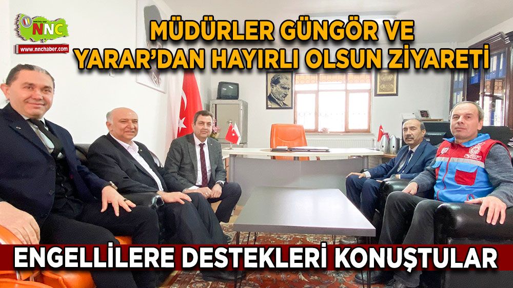 Burdur’da engelli istihdamına destek Hayırlı olsun ziyaretinde konuştular