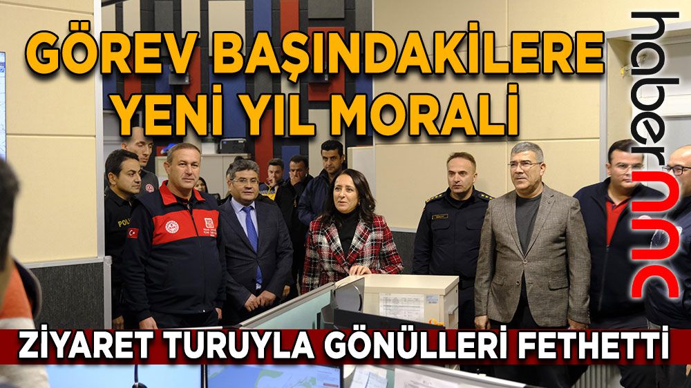 Burdur'da görev başındakilere yeni yıl morali