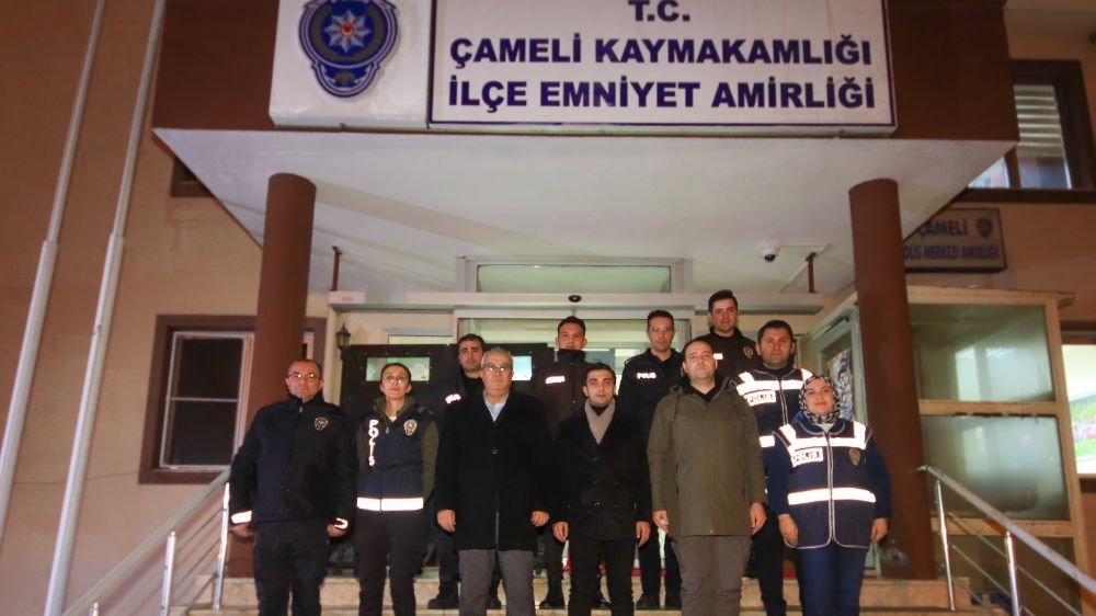 Çameli protokolünden yeni yıla görev başında giren kamu çalışanlarına ziyaret 