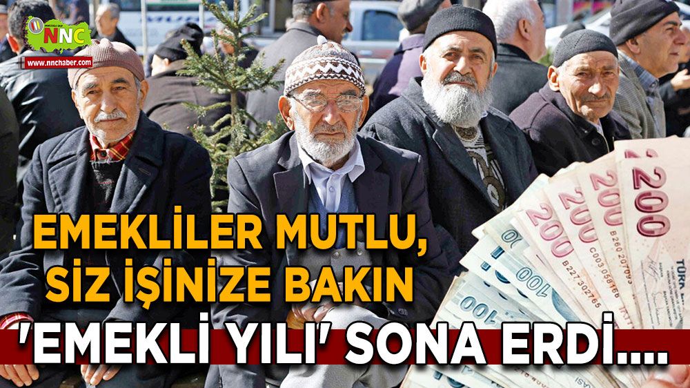 Emekliler mutlu, siz işinize bakın 'Emekli yılı' bitti....