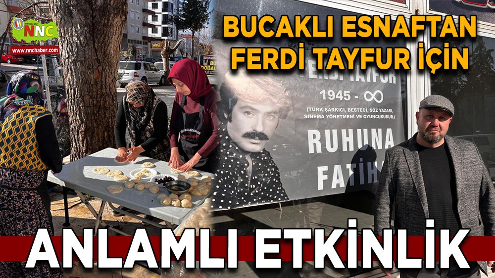 Ferdi Tayfur anısına Bucaklı esnaftan pişi ikramı