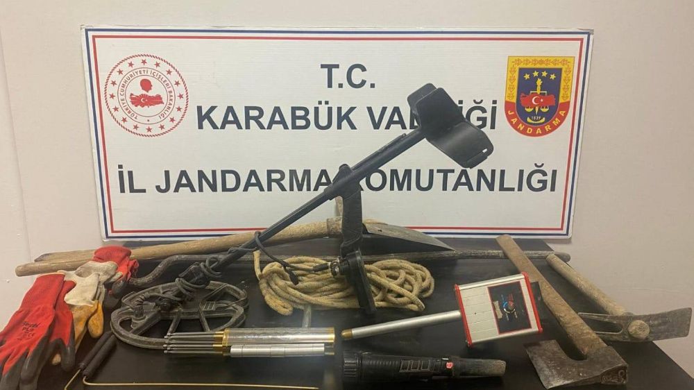 Karabük'te jandarmadan kaçak kazı operasyonu