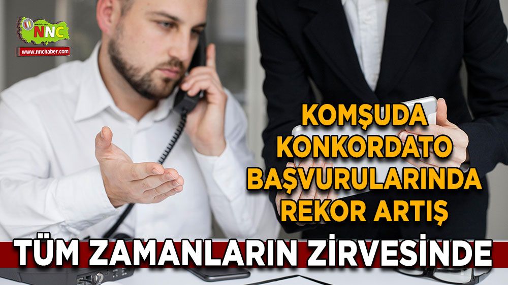 Komşuda konkordato başvurularında rekor artış Tüm zamanların zirvesinde